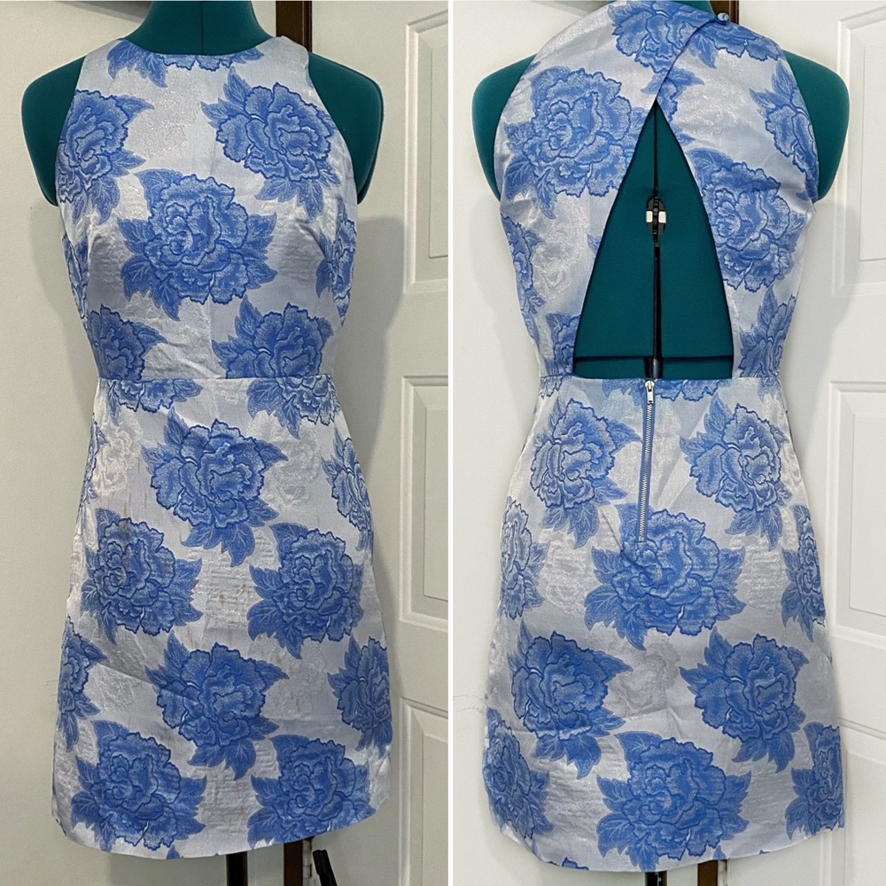 Modcloth Jacquard Floral Dress